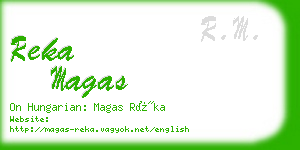 reka magas business card